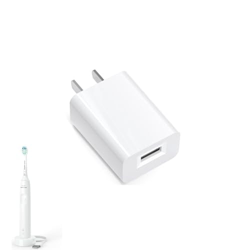 Sonicare 4100 Charger Toothbrush USB Power Adapter Compatible for Philips Sonicare 4100 3100, 2100, 1100, Bitvae, 7AM2M Electric Toothbrush Charger Adapter