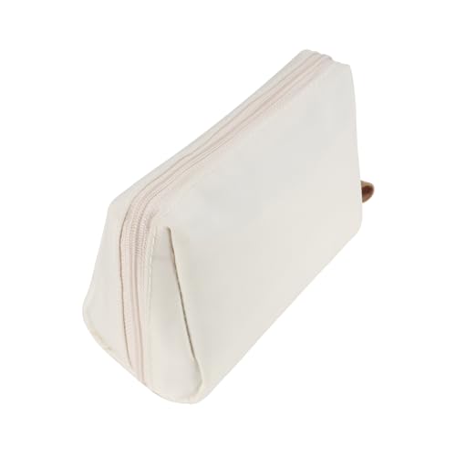 Small Makeup Bag for Purse Portable Waterproof Cosmetic Bag Travel Makeup Pouch for Women (Beige)