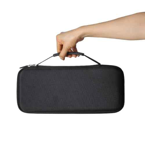 adada Hard Travel Case for BaBylissPRO Nano Titanium Ultra Thin Straightening Iron (Black+Blue)