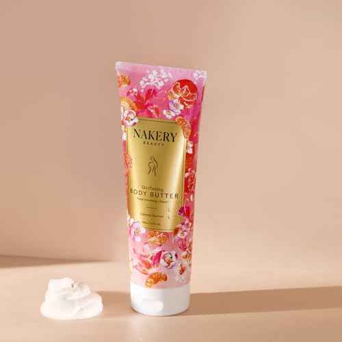Nakery Skin Toning Body Butter for Women - Firming Body Lotion for Women - Peptide Infused Body Lotion for Crepey & Sagging Skin - Firming Lotion for Neck, Arms & Legs - Cabana Sunset