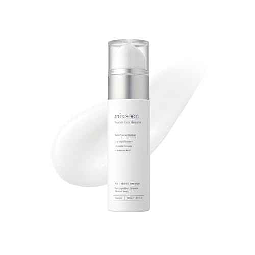 mixsoon Peptide Cica Hyal -Shot - Hyaluronic Acid Serum EGF & Adenosine Moisturizing Serum 50ml / 1.69 fl.oz. Korean Glass Skin Care