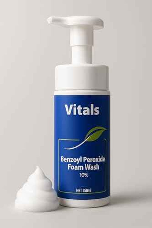 Benzoyl Peroxide 10% acne wash- Maximum Strength,Face back & Body Wash Skincare & acne treatment, it is a Foam wash 250ml. Dermatologist Recomended Maximum Strength for Healthy and acne free Skin.