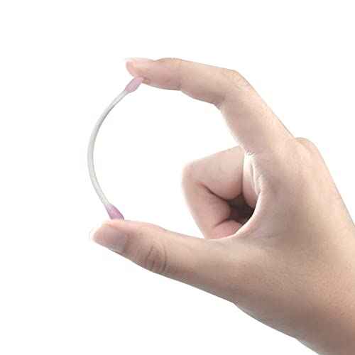 Pink Cotton Swabs Precision Pointed - 200 Count Pointy Organic Cotton Double Side Tightly Wrapped Cotton Tips Paper Stick Soft Gentle Lint-Free Cruelty-Free, Pointy & Round (Pink)