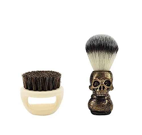 Zenzod ™ SKULL themed STRAIGHT RAZOR KIT 6 piece Mens shaving set- Barber style for closest Shave possible with a straight edge razor - Perfect straight razor kit for beginners