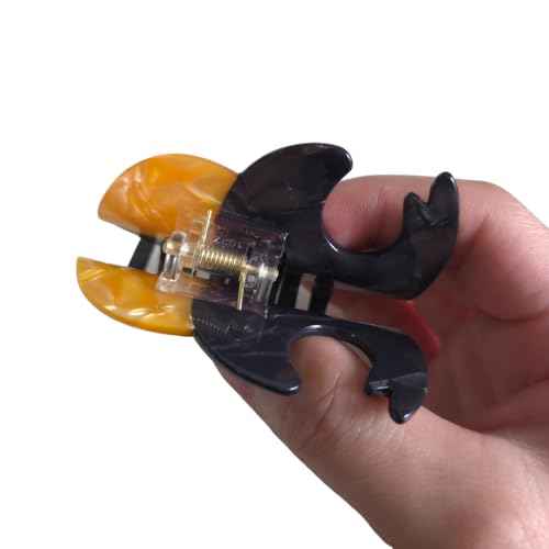 Funny Rhinoceros Beetle Hair Clip,Acetate Hair Clip,Small Claw Clip for Women, 1 Count (Pack of 1)