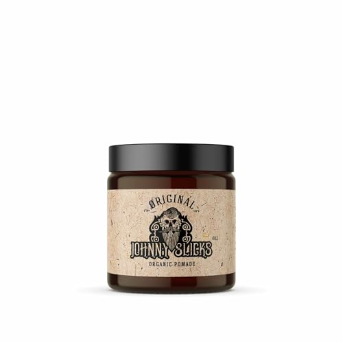 Johnny Slicks Thinning Hair Kit | Oil Based Pomade, Beard Oil & Beard Wash | 100% Organic, USA Made, Veteran Owned (Itch, Dandruff, Healthy Hair Growth, Grooming), Rugged Scent