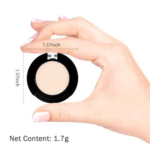 Single Matte Eyeshadow Makeup Palette, Neutral Beige Nude Eyeshadows Singles, Monochrome Eye Shadow Palette Makeup for Women, de sombras de ojos, Highly Pigmented Daily Evening Girls Eyeshadow