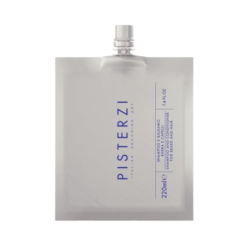 Shampoo & Conditioner for Beard and Hair (Refill Pouch 220 ml, 7.4 fl oz)