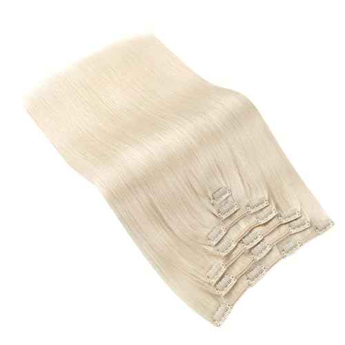 Ve Sunny Blonde Clip in Hair Extensions Real Hair Extensions Clip in Human Hair Clip in Extensions Real Human Hair Natural Look Human Hair Extensions Clip ins 18inch 7pcs 120g