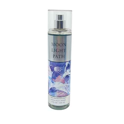 Bath & Body Works Moonlight Path 3pc bundle - Mist, Shower Gel & Body Cream - Gift Set for Women