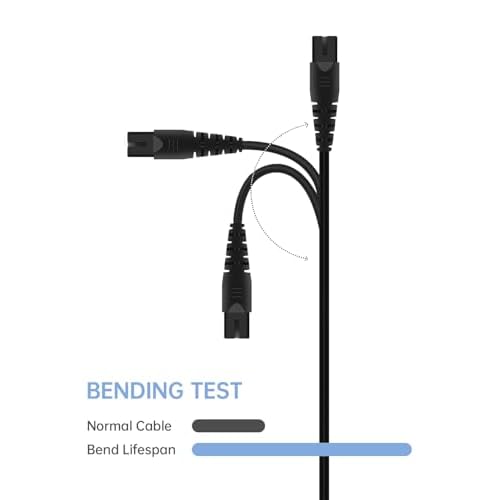 Water Flosser Charger Replacement for COSLUS, Nicwell, Nicefeel, Hangsun, Aquasonic, MOSPRO, Oralfree, Tovendor, Initio, McNaval, Zerhunt and Cremax Oral Irrigator Water Flosser 4.9FT(1.5M) Black