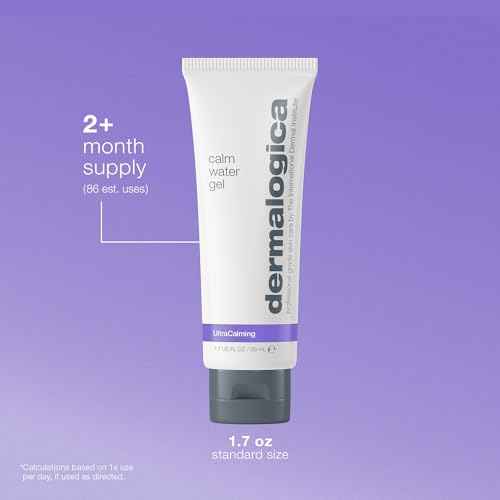 Dermalogica Calm Water Gel, Weightless Face Moisturizer for Sensitive Skin - Help Support Healthy Moisture Balance with Lavender Essential Oil, 1.7 Fl Oz