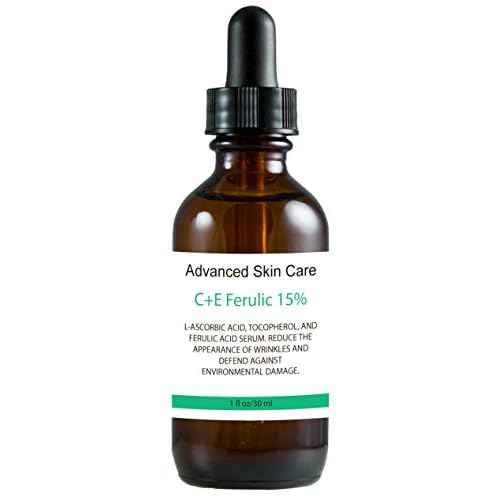 CE ferulic serum(Compare to Skin Ceut.) Large 2-oz bottle with 15% L ascorbic Acid (Vitamin C), 1% Alpha tocopherol vitamin E, and .5% Ferulic Acid
