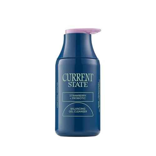 CURRENT STATE Balancing Gel Cleanser with Strawberry + Probiotic Refreshing Face Wash, Pore Cleaner, Daily Face Wash for Oily Skin - Reduces Shine, Gentle Purifier, 5.1 fl oz, Made In The USA