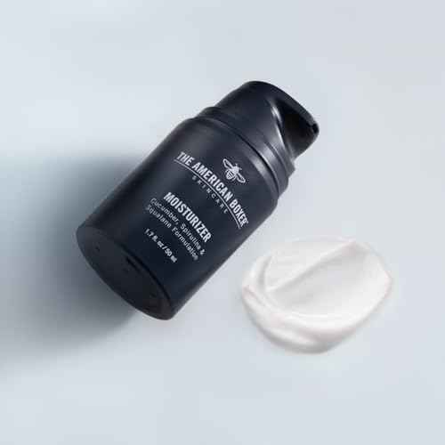 Mens Face Moisturizer, Hydrates Dry Skin, Soothes Irritation, Eliminates Razor Burn & Redness, Daily Use Moisturizing Face Cream, Anti Aging & Anti Wrinkle, Fragrance Free, No Sticking, No Strong Odor