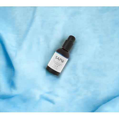 Sapo Eye Serum for Dark Circles and Puffiness, Peptide Eye Gel with Hyaluronic Acid, Vitamin C, Chamomile, and Bergamot, Brighten and Smooth Under Eyes, 1 oz