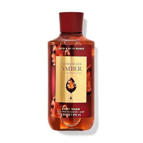 Bath and Body Works Body Wash Shower Gel Gift Set (8 Fl Oz (Pack of 1), Chocolate Amber)