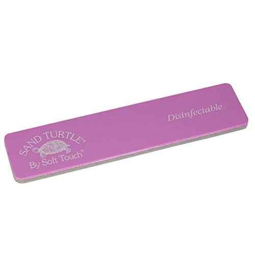Soft Touch Sand Turtle Nail File Block, Soft Sponge, Berry 280 Grit Ultra Fine, 5 1/4 Inch, 25 Piece