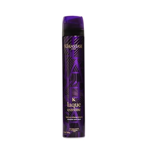 Kerastase Laque Extreme 24- Hour High Hold Hairspray For All Hair Types - Humidity Resistant and Locks in Volume, With UV and Heat Protectant, 9 Oz
