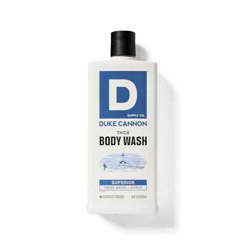 Duke Cannon Thick Body Wash - Superior, Men¡¯s Premium Body Wash, Deep Clean, Refreshing Scent, Large 18oz Bottle, Sulfate-Free, Moisturizing Formula (3 Pack)