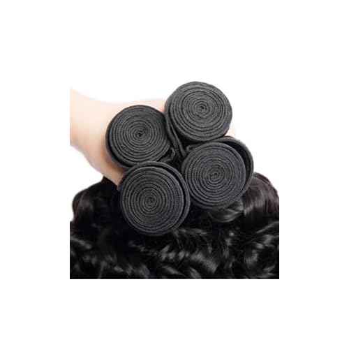 Curly Human Hair 3 Bundles 12A Virgin Kinky Curly Bundles Unprocessed Brazilian Curly Hair Bundles Natural Black Color (14 16 18)
