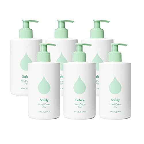 Safely - Hand Cream, pH Balanced, Plant-Powered Cleaning, No Harsh Chemicals, 16 Fl Oz (Pack of 6)