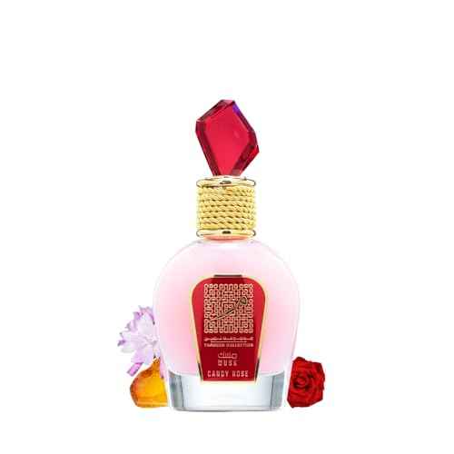 Lattafa Musk Candy Rose Thameen Collection Eau de Parfum Spray for Women, 3.4 Ounce