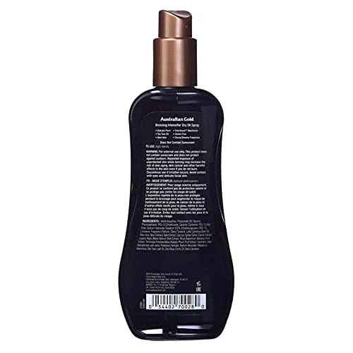 Australian Gold Intensifier Bronzing Dry Oil Spray 8 Ounce (235ml) (Pack of 6)