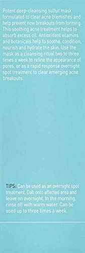 Proactiv Skin Purifying Acne Face Mask and Acne Spot Treatment, Detoxifying Facial Mask with 6% Sulfur, 90 Day Supply, Cream, 3 Oz