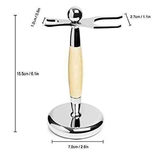 G.B.S Dual Stand for Razor and Brush Professional Deluxe Stand, Ivory