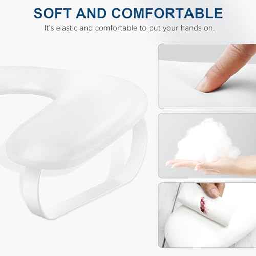 Arm Rest for Nails Tech Upgraded 10¡Æ Inclined, U-Shaped Manicure Nail Arm Rest Stand, Nail Armrest for Nail Tech Hand Rests, White