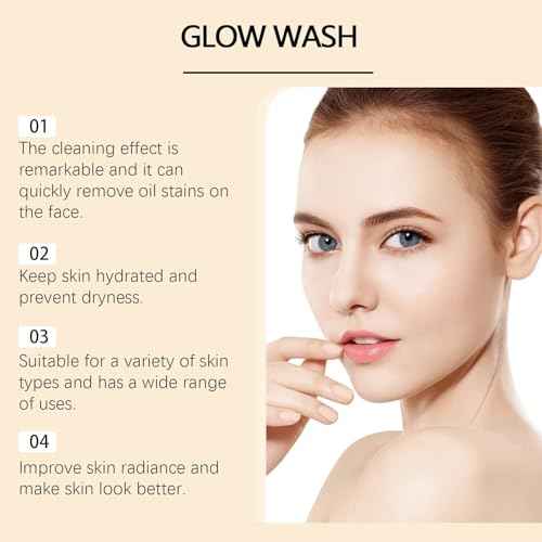 Gentle Facial Cleanser - Deep Cleans Pores, Improves Texture, Hydrates, No Tightness, Removes Dirt & Makeup(1PCS)