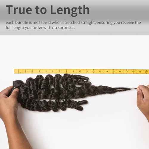 ASHINE Burmese Curly Bundles Human Hair Unprocessed Raw Burmese Curly Water Wave Human Hair 3 Bundles Natural Black 16 18 20 inch