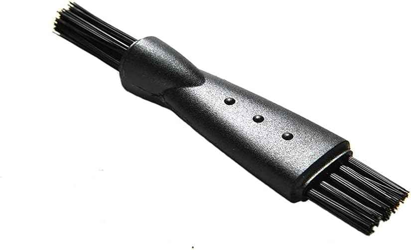 24pcs Men's Electric Shavers Cleaning Brush Double-Sided Shavers Brush Hair Brush Cleaner Tool Tiny Multi-Function Beard Brush Kit (Black)