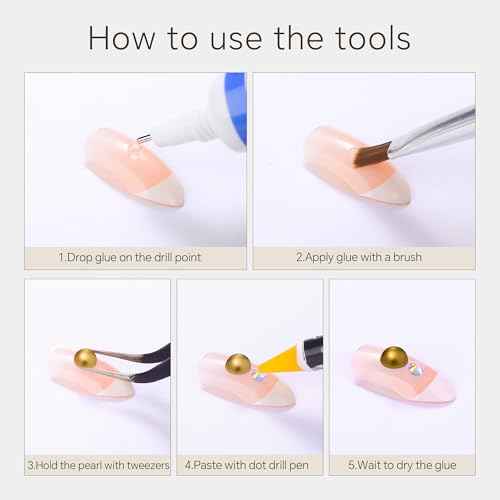 60g Champagne Gold Flatback Rhinestones Half Pearls for Crafting, Mixed Size 3mm-10mm Resin Rhinestones for Bedazzling, Small Pearls for DIY Tumblers Mugs Nail Art Shoes Clothes with Glue