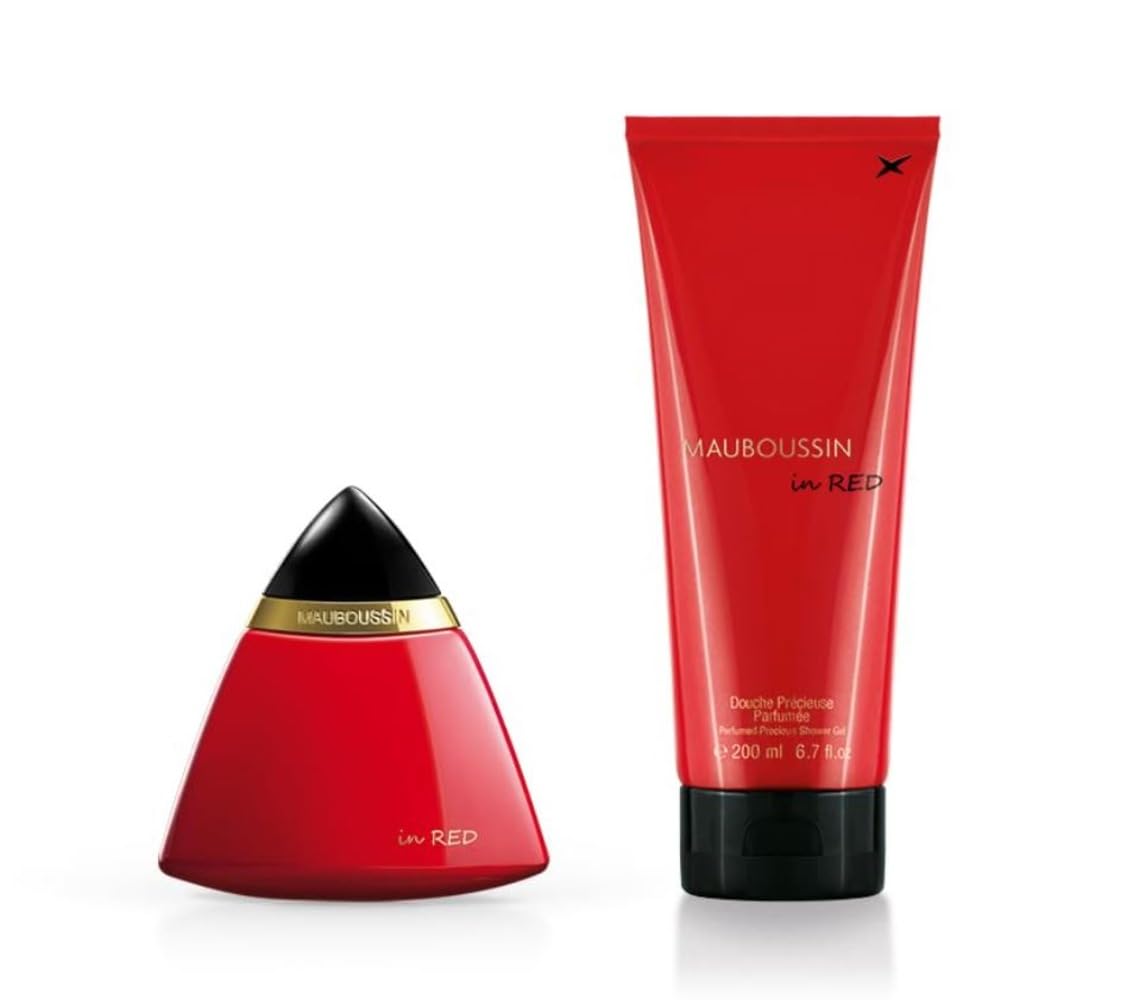 Mauboussin - Jumbo Set In Red : Eau de Parfum 100ml (3.3 Fl Oz) & Shower Gel 200ml (6.6 Fl Oz)