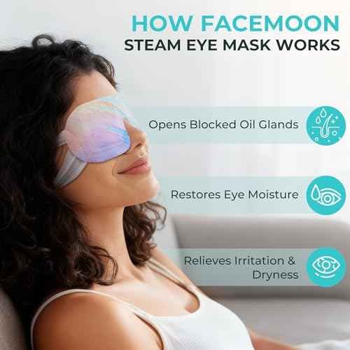Steam Eye Masks for Dry Eyes: Self Heating Moist Warm Compress for Digital Eye Strain Stye - 10 Packs Spa Relaxation Essentials for Fast Sleep | Airplane Travel | Office Nap | Meditation, Unscented