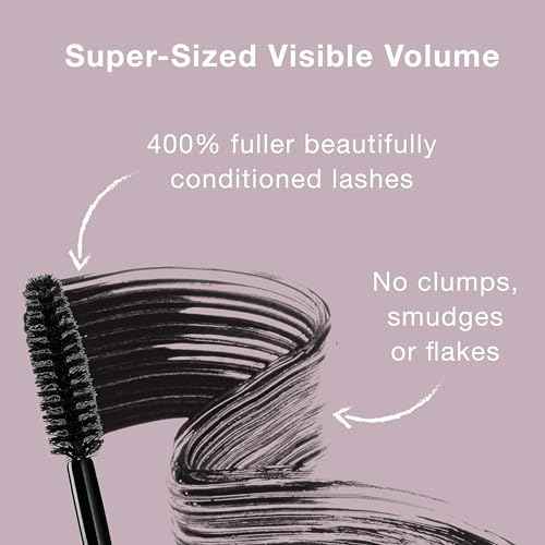 Neutrogena Healthy Volume Lash-Plumping Waterproof Mascara, Volumizing and Conditioning Mascara with Olive Oil to Build Fuller Lashes, Clump-, Smudge- and Flake-Free, Black/Brown 08, 0.21 oz