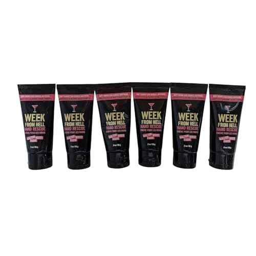 Walton Wood Farm Hand Rescue Tube 6 Pack (Week From Hell) Grapefruit & Brown Sugar Scent Vegan-Friendly and Paraben-Free 2 oz