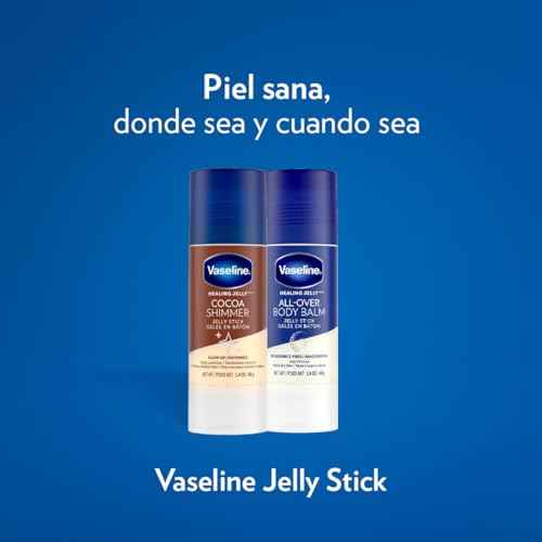 Unilever Vaseline Cocoa Shimmer Jelly Stick GLOW UP Body Luminizer For Dewy Radiant Skin 1.4 oz - 3 Count