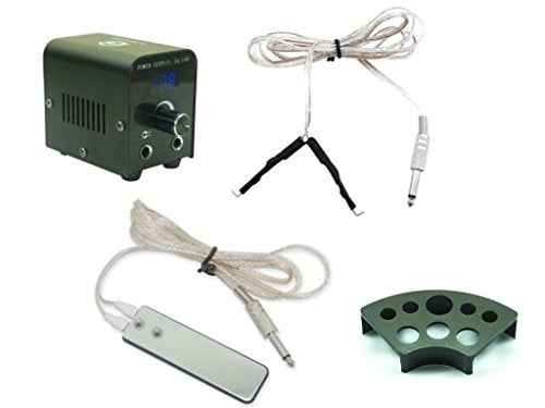 One Tattoo World Professional Tattoo Kit Ultimate Tattoo Mastery Kit: 2 Machines, Digital Power Supply, 15 Vibrant 5ml Inks, Grips, Needles, and More - OTW-KTB215A