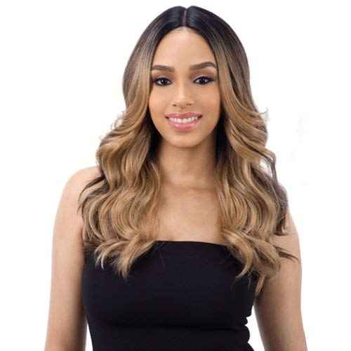 FreeTress Equal Synthetic Hair Wig Lace 5" Deep Part Lace Valentino (1B)
