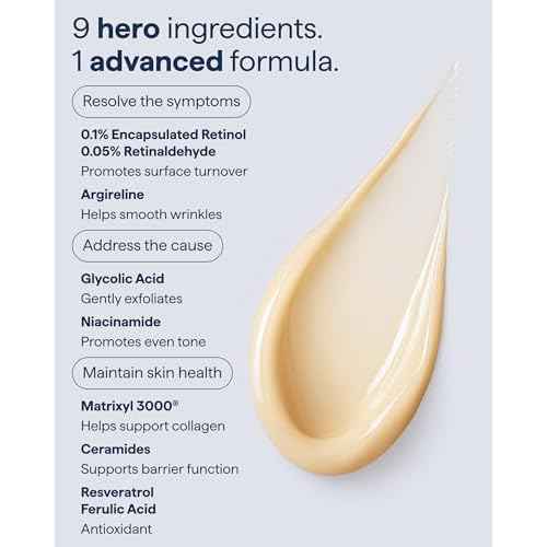 Remedy for Healthy Aging - Retinaldehyde, Resveratrol, Glycolic Acid, Argireline, Ferulic Acid, Matrixyl 3000 - Anti-Aging Treatment for Wrinkles, Uneven Texture & Tone - By Dermatologist Dr. Shah