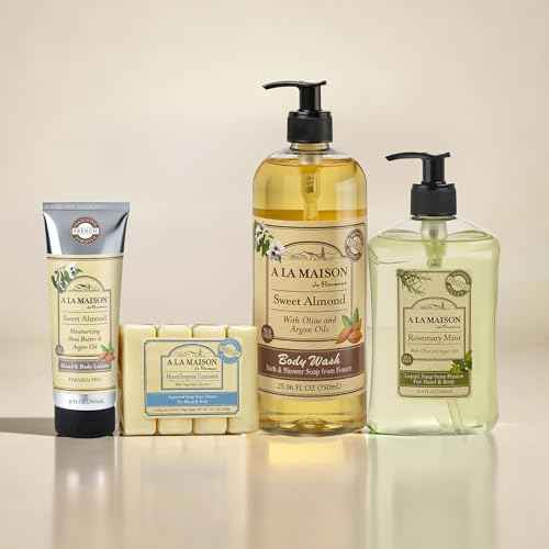 A LA MAISON Sweet Almond Natural Hand Wash Made with Essential Oils - Biodegradable, Plant-Based, Vegan, Cruelty-Free (33.8 Fl Oz Refill, 1 Pack)