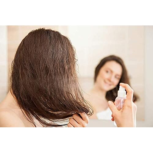 Dr Joe Lab Rice Water Growth Mix - Nourishing Toner with Rose Hydrosol Aloe Vera Face & Scalp Essence Rice Extract Pro Vitamin B5 Oily Skin Alcohol-Free Spray Spritz (32 oz & Empty Sprayer)