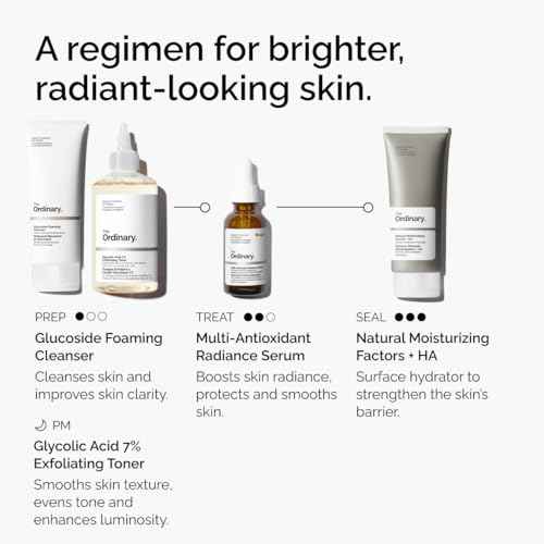 The Ordinary Multi-Antioxidant Radiance Serum, Vitamin C Serum For Face, Brighten & Protect Skin ? Boosts Glow & Shields Against Environmental Stressors, 1 Fl Oz