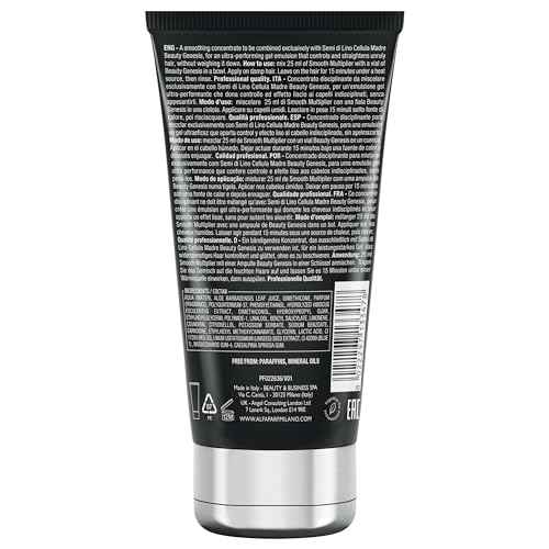 Alfaparf Milano Semi di Lino Cellula Madre Smooth Multiplier - Shiny Hair Gel Treatment for Daily Frizz Control - Use As a Smoothing Anti Frizz Gel for Hair Shine + Manageability (5.07 fl oz)