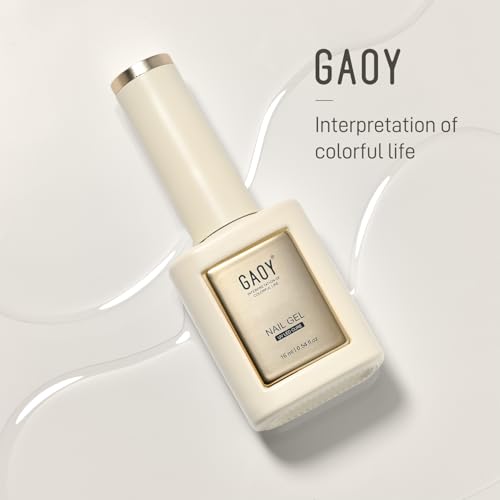 GAOY Glossy Gel Top Coat for Gel Nail Polish, 16ml Glassy No Wipe Clear Finish, High Gloss Varnish for Long Lasting UV Gel Nail Art DIY