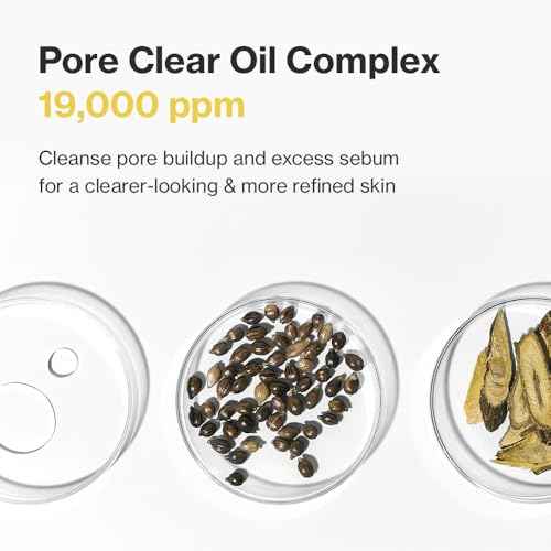 YUMU Coix Seed Deep Pore Cleansing Oil, Vitamin E, BHA, Double Cleansing, Waterproof Makeup Remover, Gentle Oil Cleanser, Blackhead Remover, No Oily Residue, Korean Skin Care (200ml/6.76 fl.oz.)