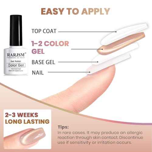 RARJSM Gold Glitter Cat Eye Gel Nail Polish Set 6Pcs Nude Pink Light Purple Brown Gray Green Velvet Ice Jelly Glitter Cateye Gel Polish with Magnetic Stick UV LED Curing Require Home Salon Nails